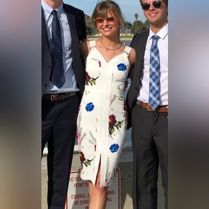 White Floral Ted Baker Dress